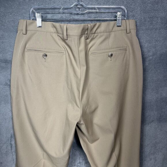 Greg Norman Men's 36x30 Tan Khaki Flat Front Golf Chino Pants M - Picture 10 of 16